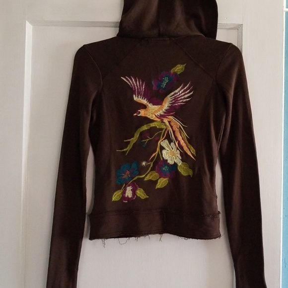 ALLEN BY A-B-S  Allen Schwartz 100% Silk hooded jacket. EUC XS - Picture 6 of 8